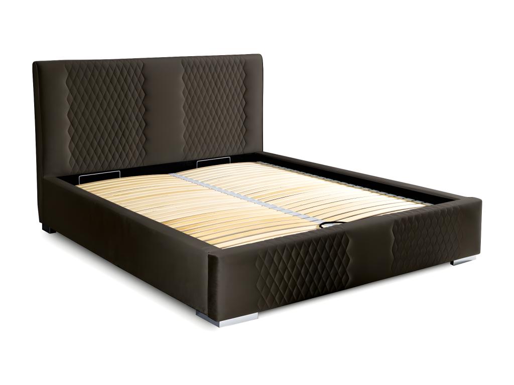 Storage bed 160x200 cm, anthracite grey - Meubiana Collection