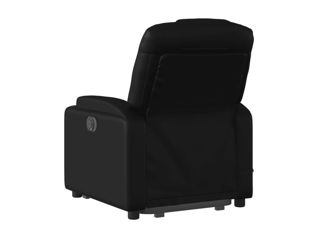 Black Faux Leather Massage Recliner