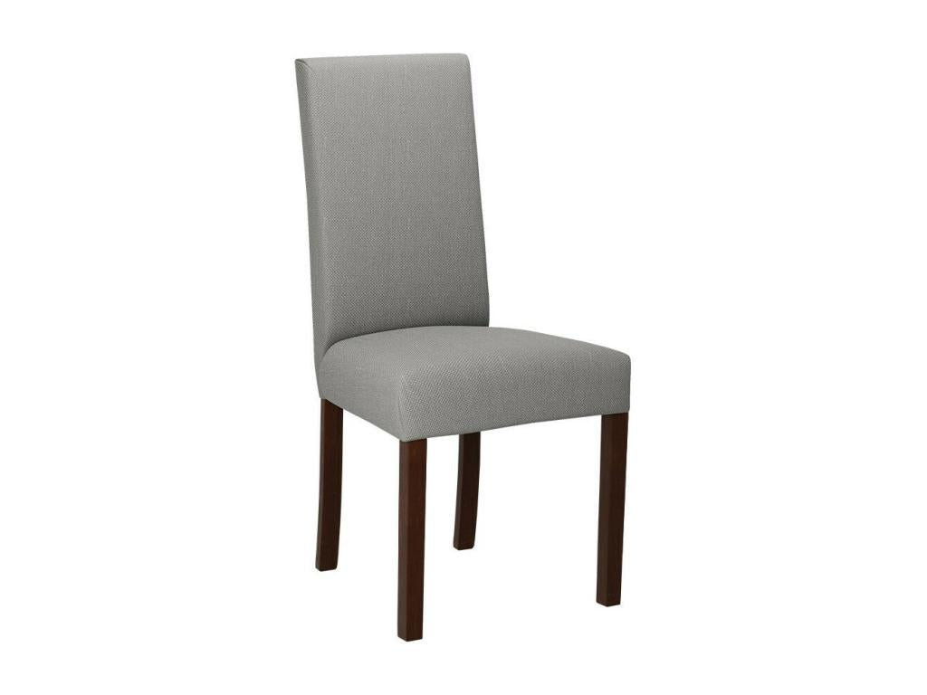 Victorville 160 Chair, Walnut - Light Grey, 97x45x41cm, Upholstered, Wooden