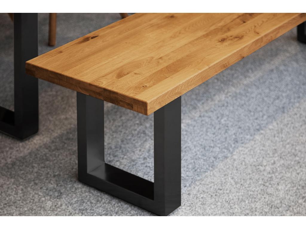 Meubiana - Natural oiled wild oak dining bench