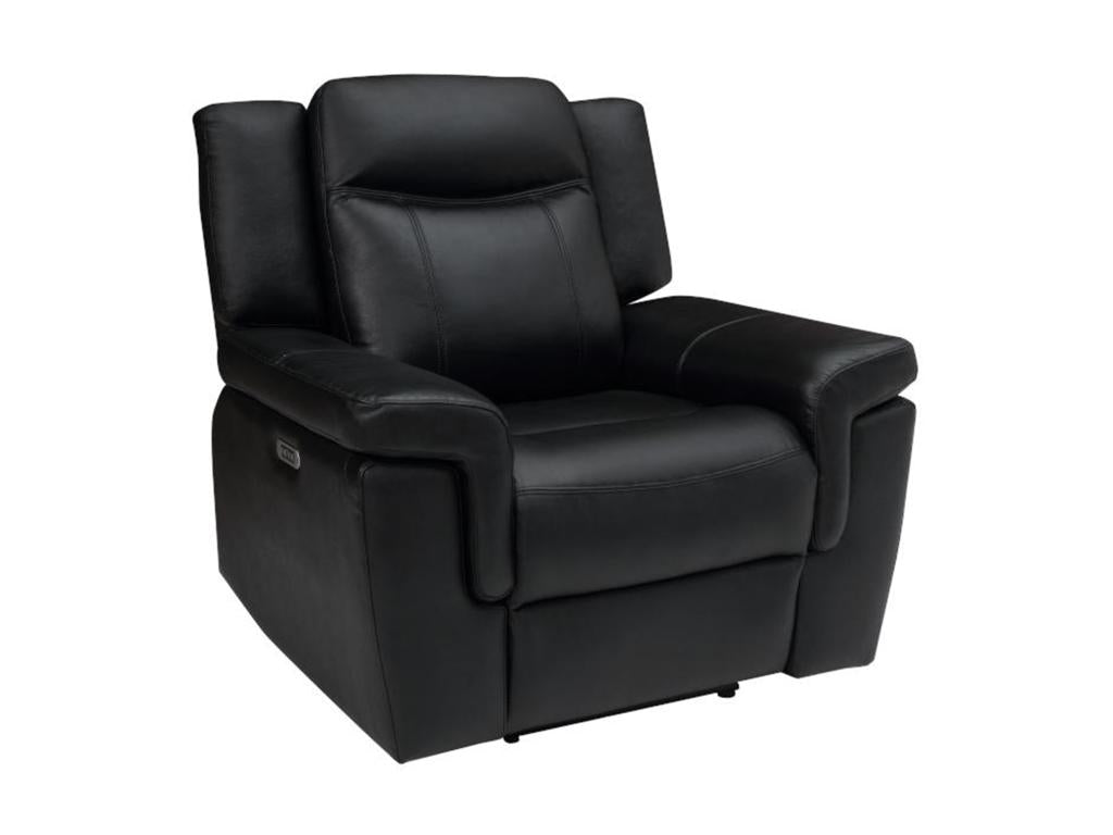 Meubiana electric armchair in black leather Meubiana