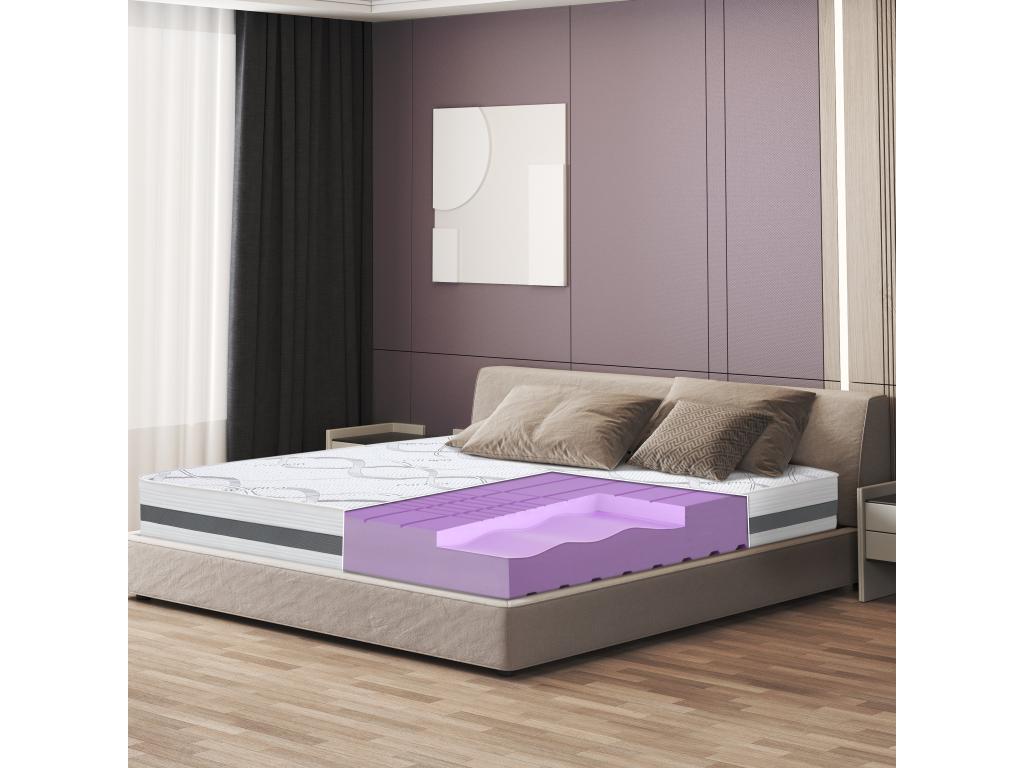 Single Mattress 135x195 with Memory Foam - Premium Quality - Height 25 cm - Made in Italy