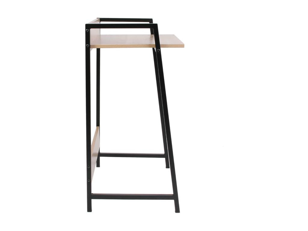 Meubiana - Simple Desk with Black Metal Legs