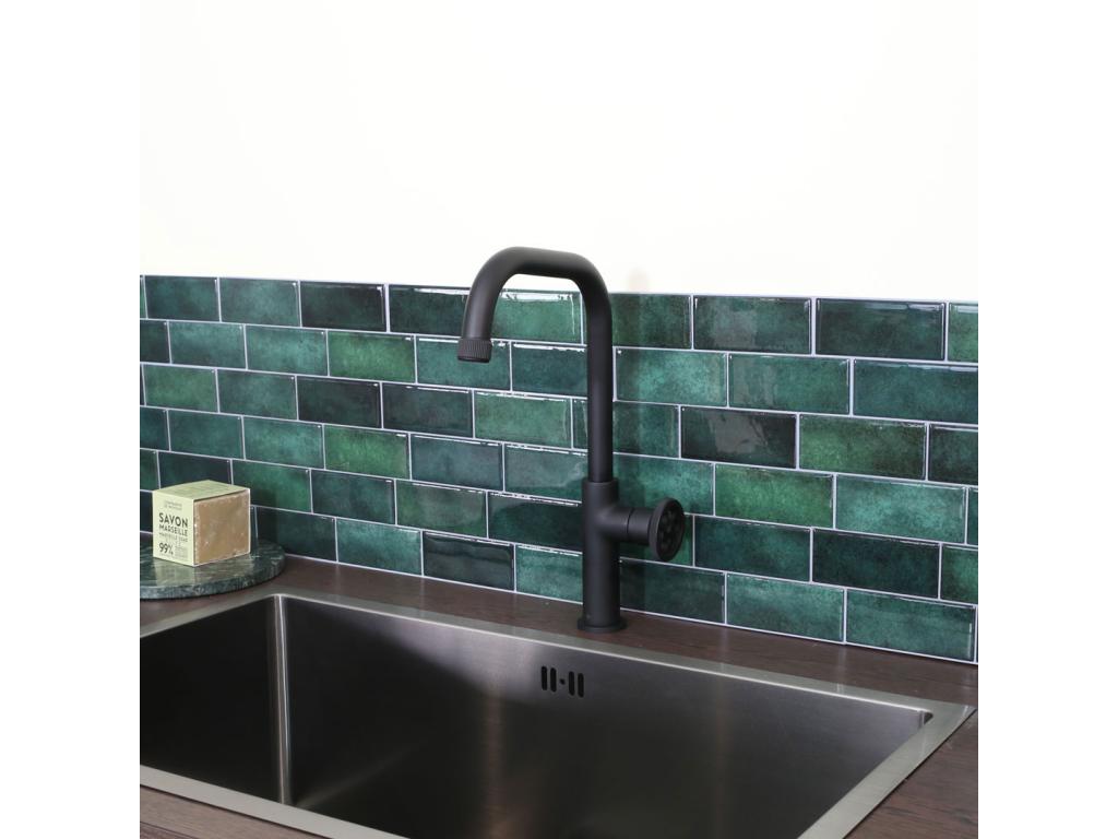 Meubiana matte black kitchen sink mixer tap - Meubiana