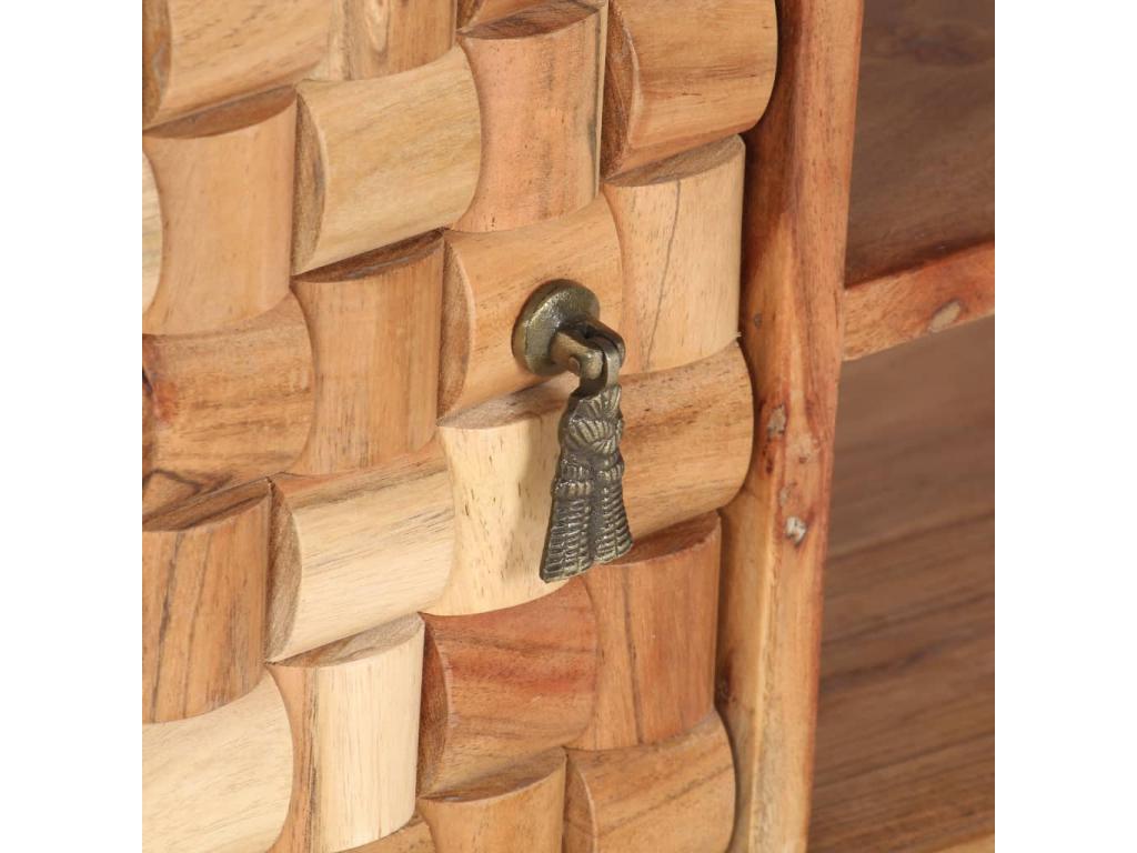 TV stand 100x35x40 cm Solid Homzora wood