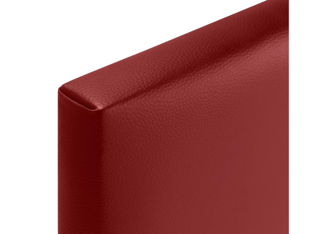 Meubiana Smooth Faux Leather Headboard with Buttons 110x50cm Beds 105 - Red