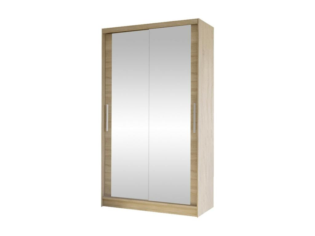 Meubiana 165 Wardrobe, Meubiana Oak, 200x100x58cm, Sliding Wardrobe Doors