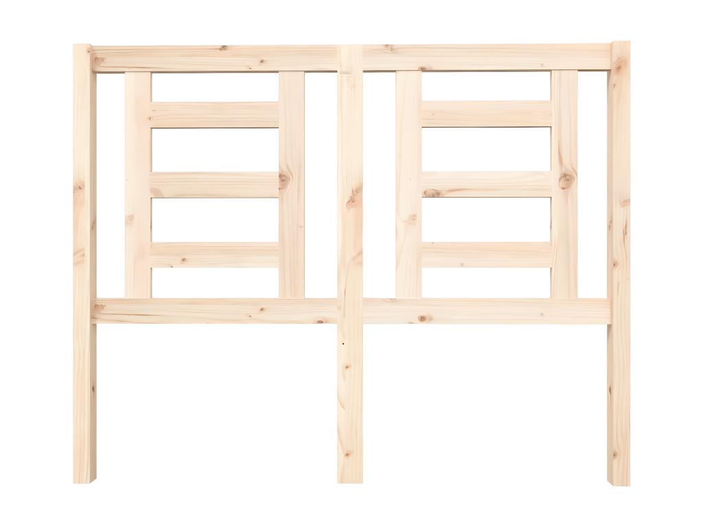 Headboard 126x4x100 cm Solid pine wood