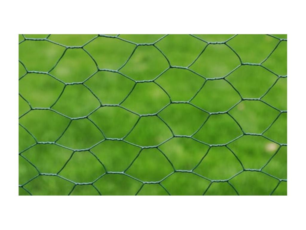Galvanized steel wire mesh with PVC coating, 25x0.75 m, Green, 3