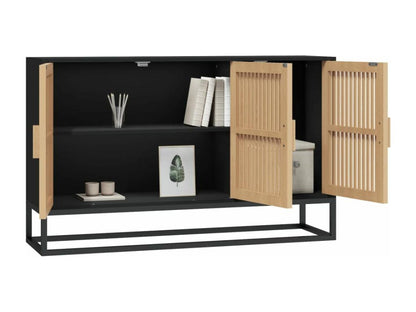 Black sideboard 105x30x65 cm engineered wood