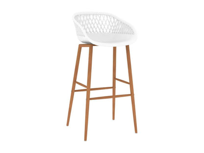 2-piece white bar stools