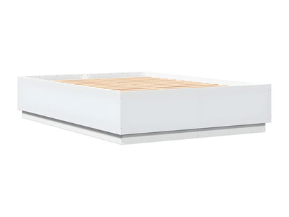 White bed frame without mattress, 120x200 cm