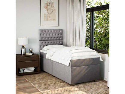 Meubiana bed base with Meubiana 90x190 cm mattress, fabric