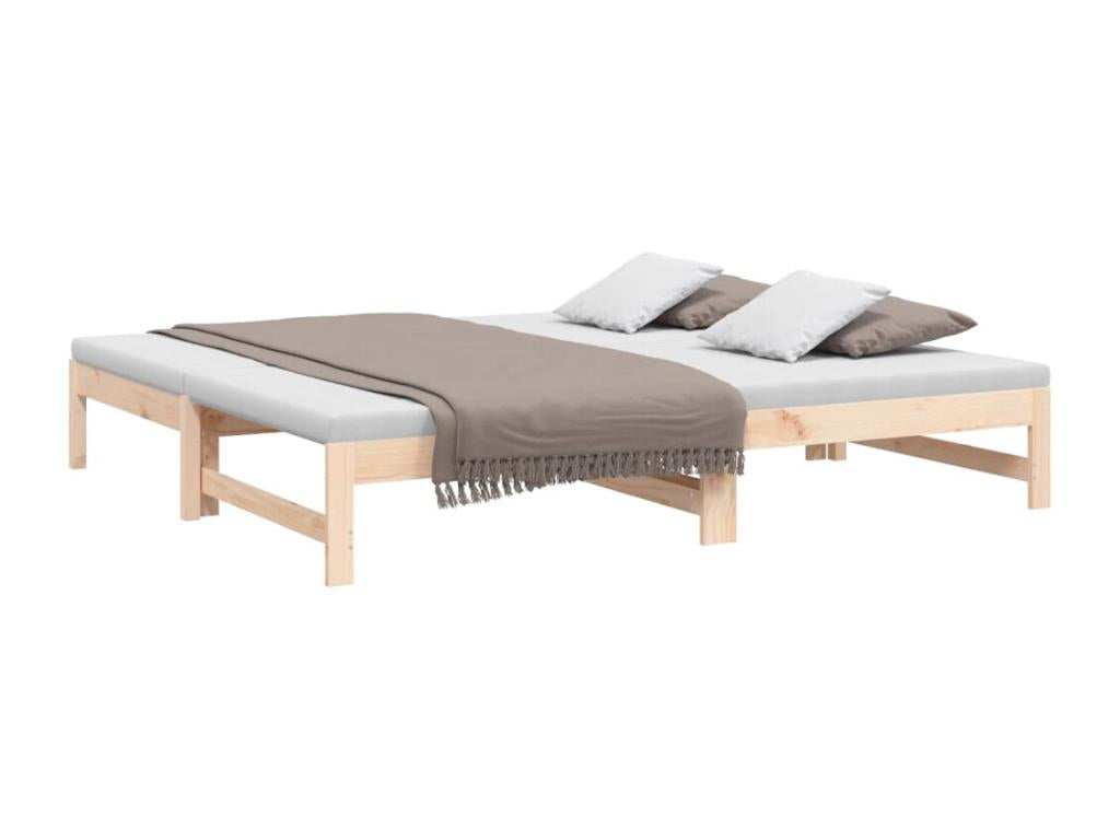 Sliding bed 2x 90x190 cm Solid pine wood