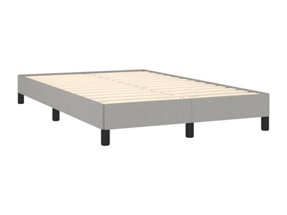 Meubiana bed base and light grey 120x190 mattress in fabric