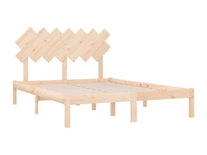 135x190 cm Double Bed Frame in Solid Wood
