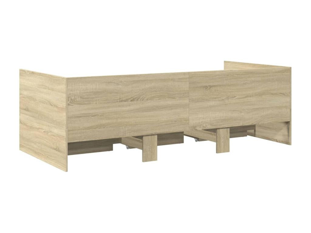 Meubiana oak daybed with drawers (mattress not included) 90x190 cm