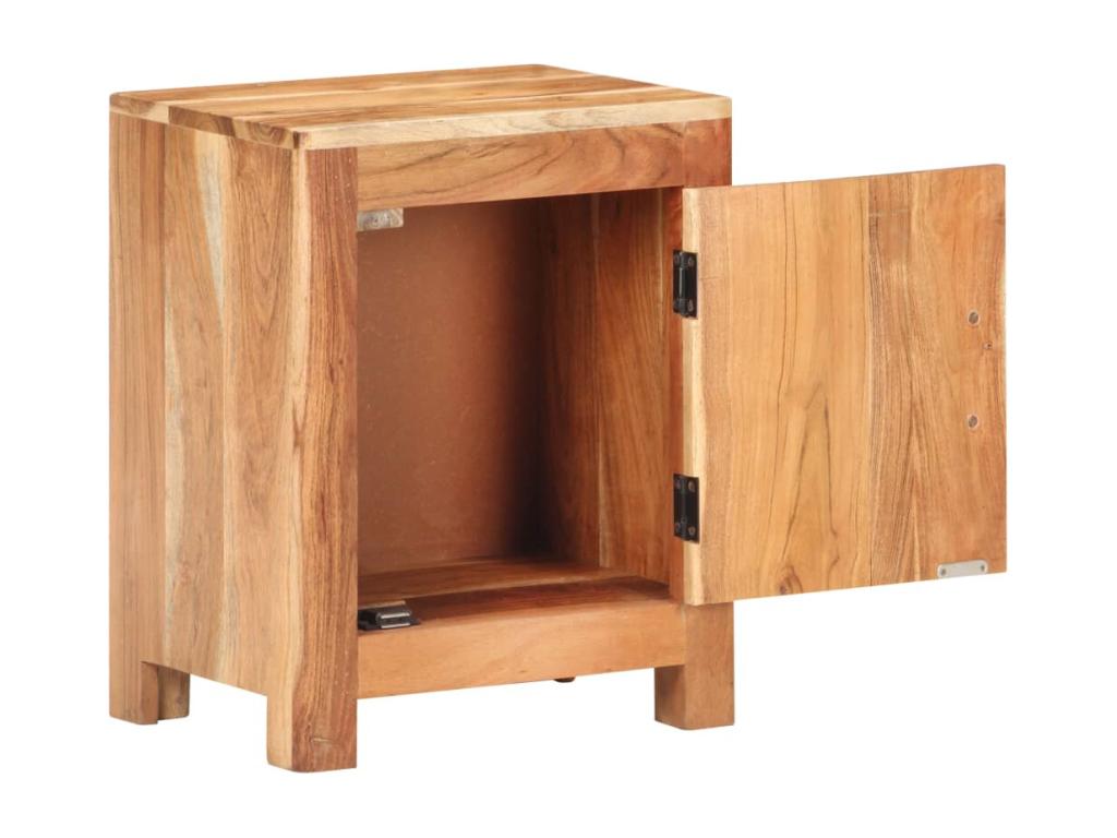 Bedside table 40x30x50 cm Solid Homzora wood