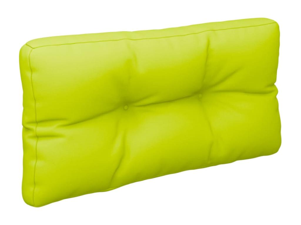 Pallet cushions, set of 2, bright green fabric
