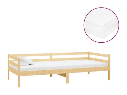 Daybed with mattress 90x200 cm Solid pine wood