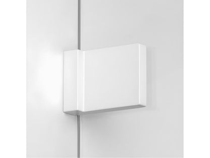 Meubiana WHITE 110x90cm white shower enclosure, left-hand pivot, front access