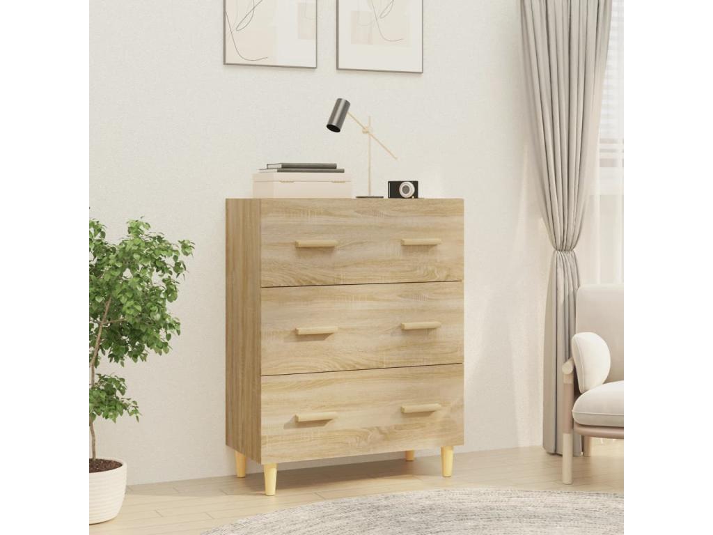 Meubiana Oak Buffet 70x34x90 cm Engineered Wood