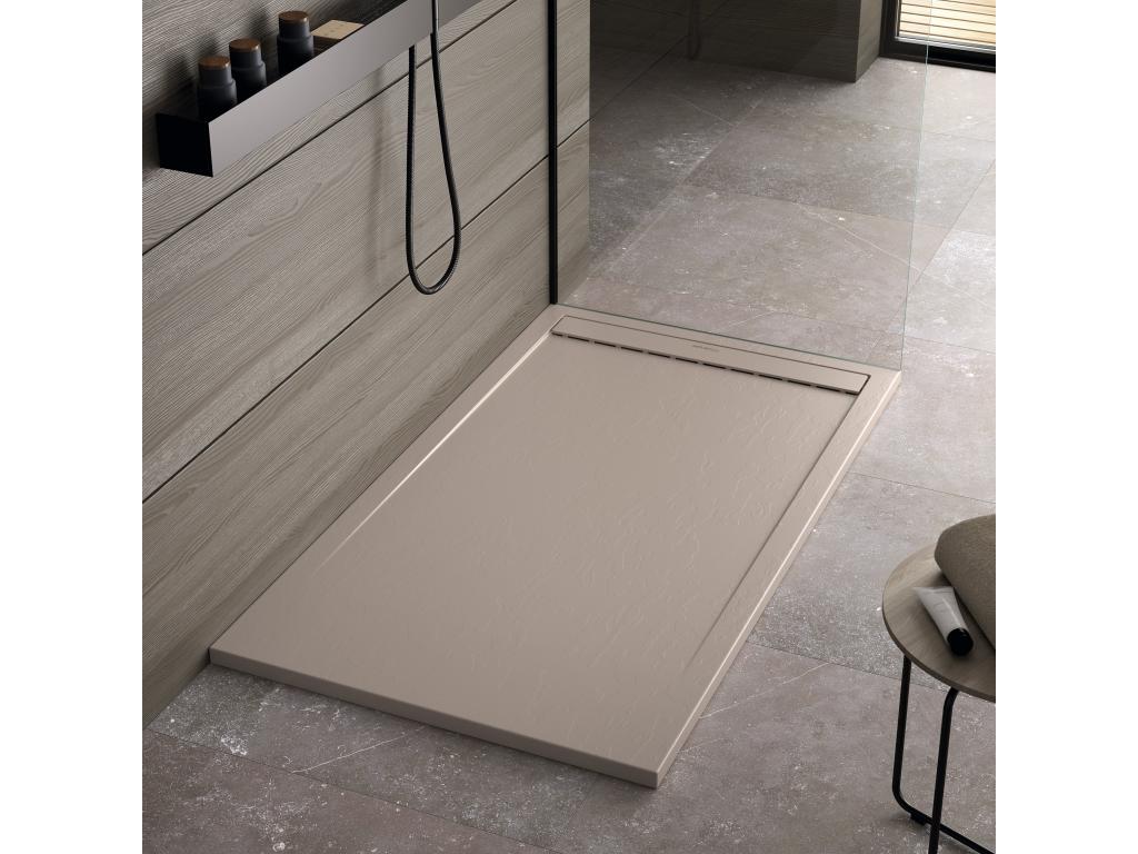 Meubiana SMART Sand Slate Finish Shower Tray with Colored Grid - 210x90 cm
