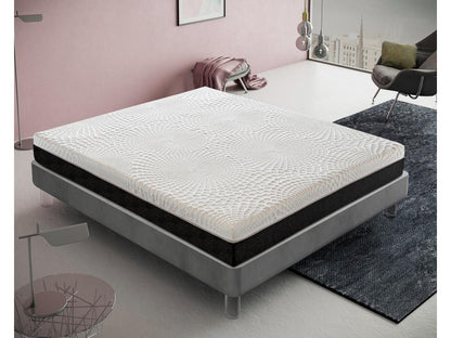 Pocket spring mattress with memory foam, 25 cm high, 13 comfort zones, 180x200 cm