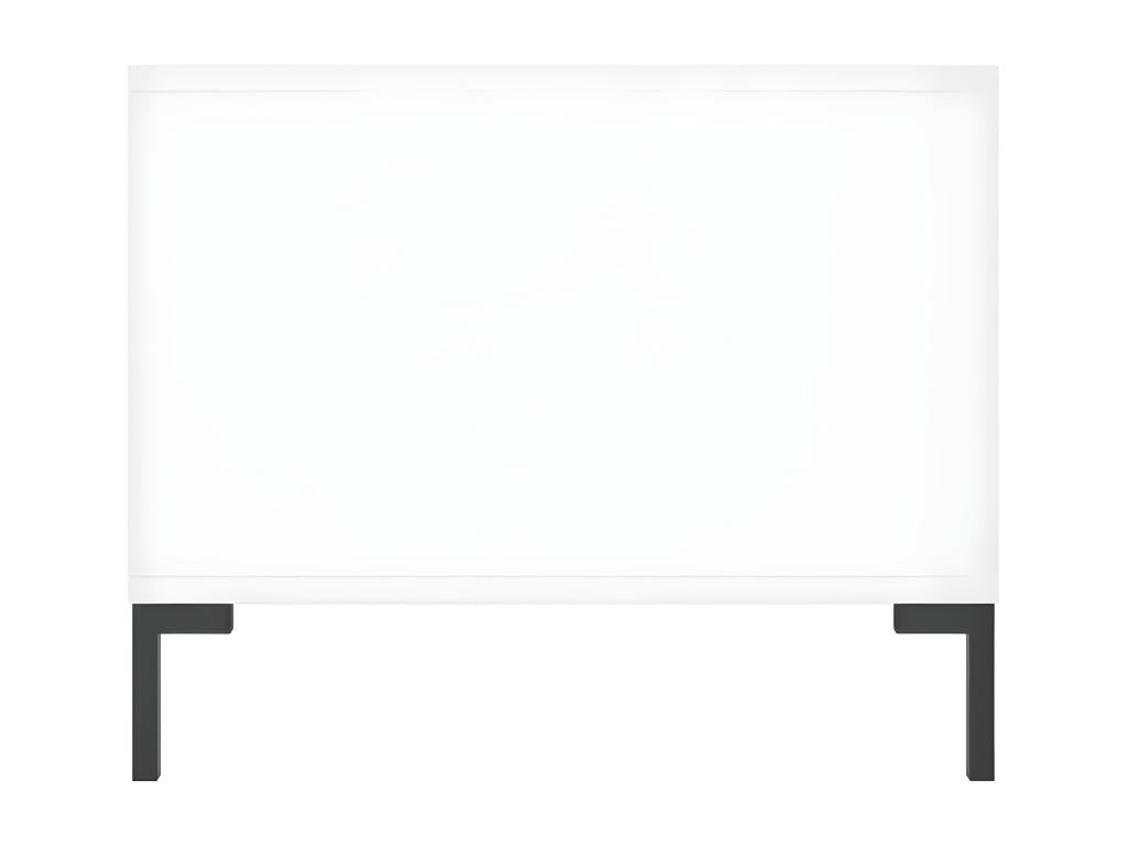 Coffee table, glossy white, 90x50x40 cm, engineered wood