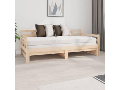 Sliding bed, solid pine wood, 2 x 90x190 cm
