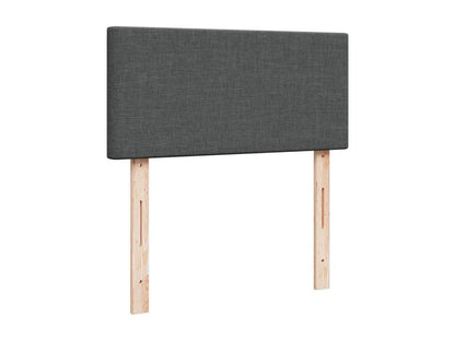 Homzora bed base and mattress, dark grey, 90x190 cm, fabric