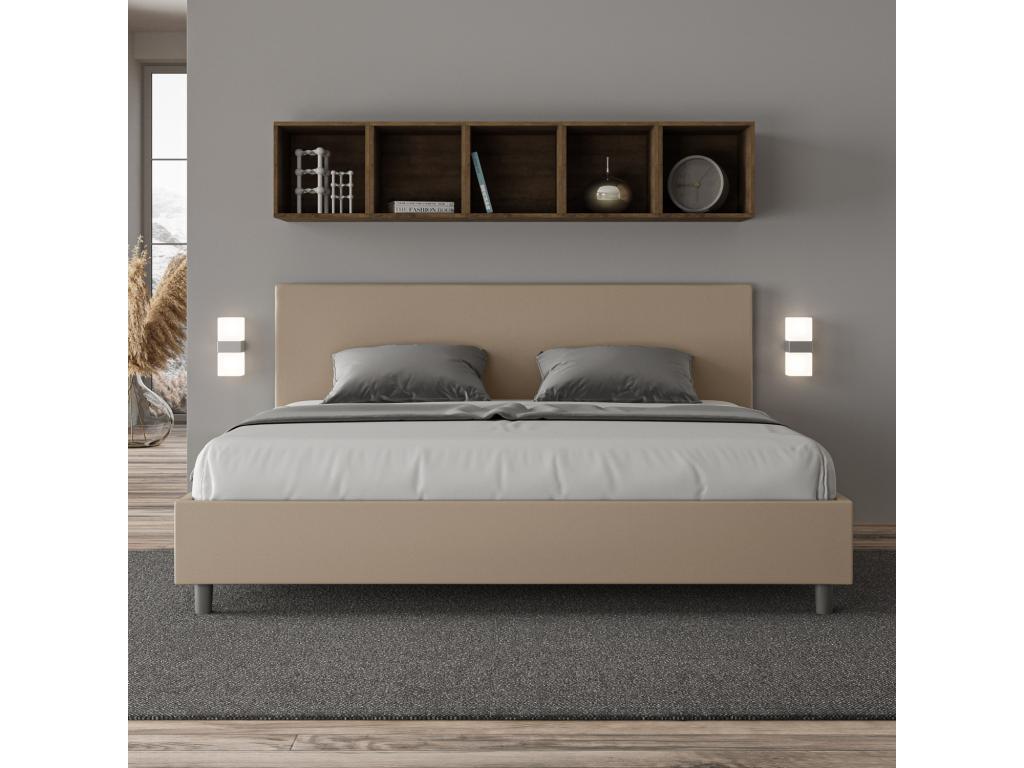 Meubiana 180x200 Upholstered Storage Bed in Faux Leather