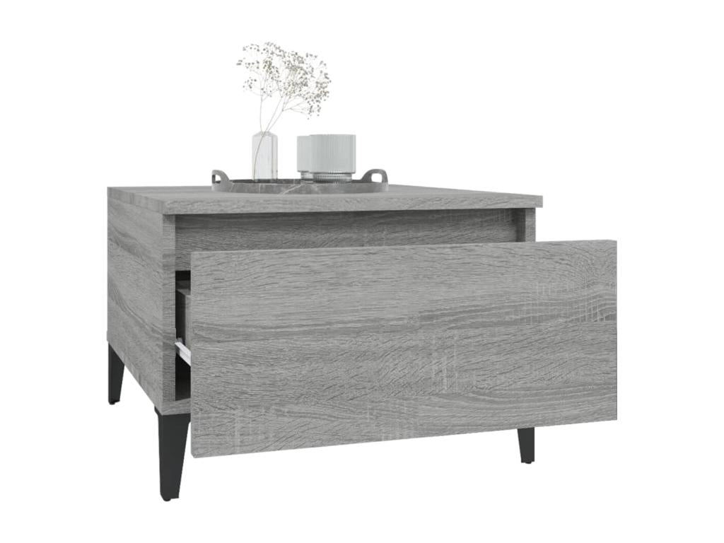 Meubiana grey side table 50x46x35 cm Engineered wood