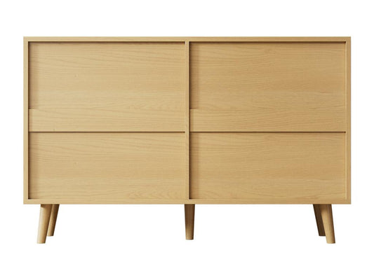 Low sideboard - with 6 drawers - Light natural