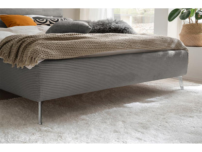 Bed - Grey corduroy - Homzora