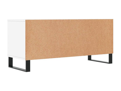 White TV stand 100x34.5x44.5 cm engineered wood