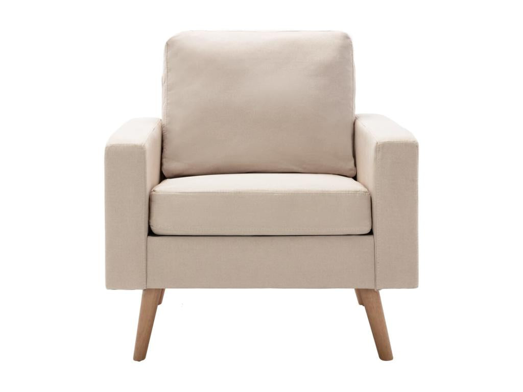 Cream Fabric Armchair
