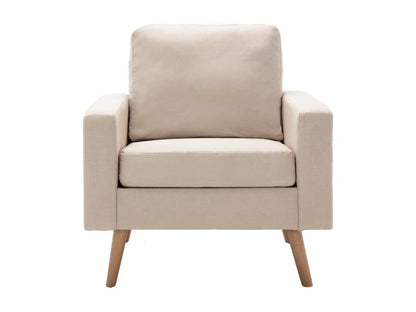 Cream Fabric Armchair