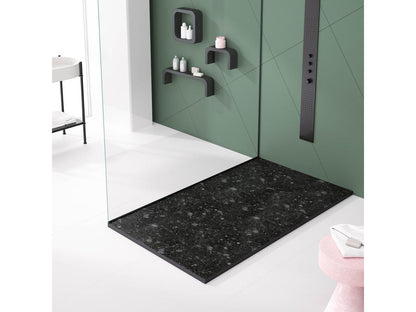 Homzora Black Smooth Finish Shower Tray with Homzora 3D Color Grid - 190x90 cm