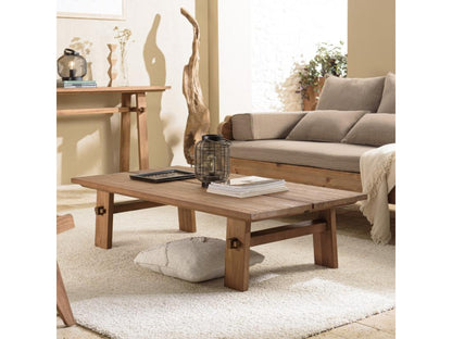 Meubiana - Rectangular coffee table 140x70cm in recycled teak wood