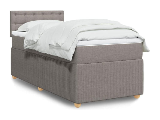 Homzora bed base with Homzora 90x200 cm mattress, fabric