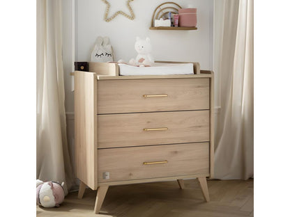 Homzora 3-drawer chest of drawers, wood