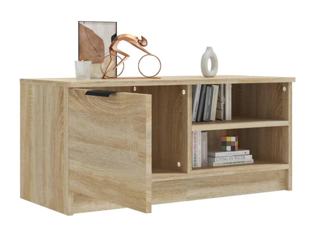 Meubiana Oak TV Stand 80x35x36.5 cm Engineered Wood