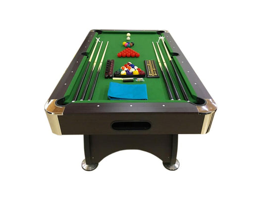 7-Foot Pool Table Complete with Accessories – Iron Green