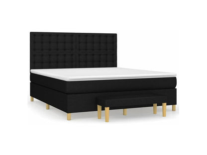 Homzora bed base with black mattress 160x200 fabric