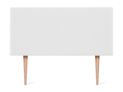 Homzora Smooth Natural Linen Headboard 95x105cm with Legs for 90cm Beds - White