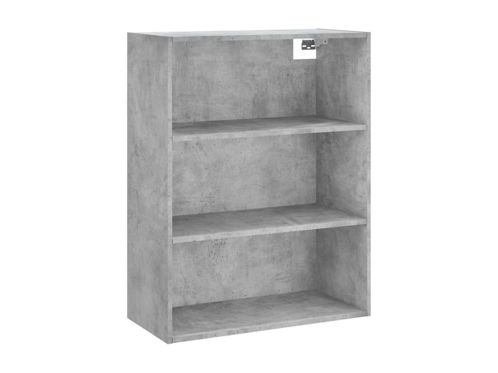 High sideboard, concrete grey, 69.5x34x180 cm, engineered wood