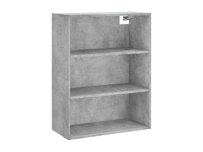 High sideboard, concrete grey, 69.5x34x180 cm, engineered wood