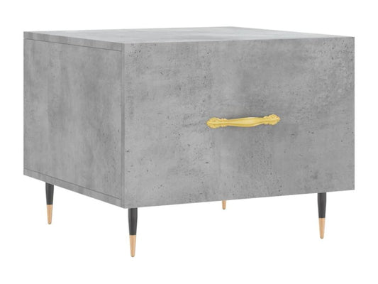 Concrete grey coffee table 50x50x40 cm engineered wood