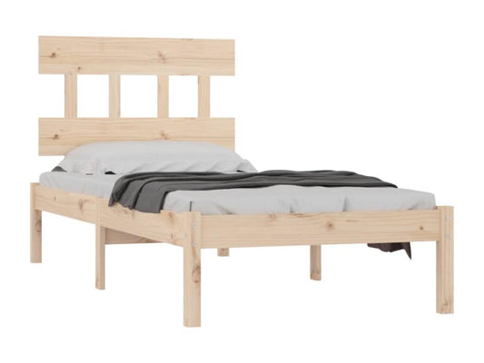 Bed frame without mattress 90x190 cm solid wood